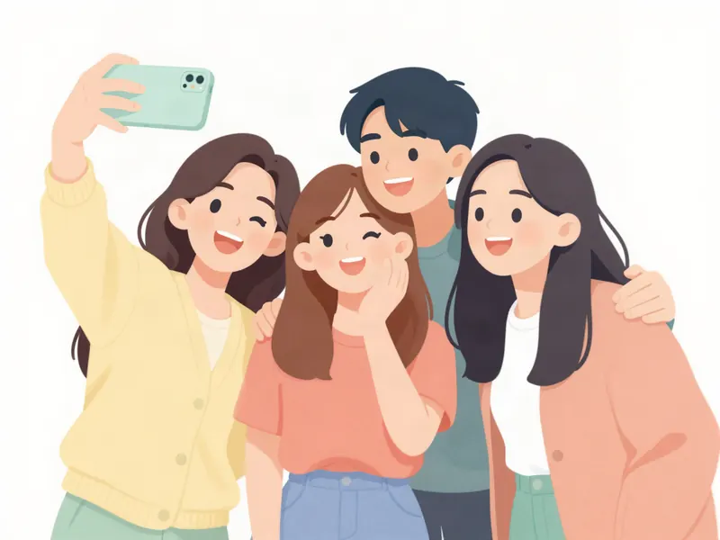 우정 포지션 테스트 일러스트