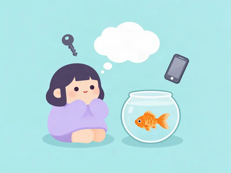 건망증 레벨 테스트 일러스트
